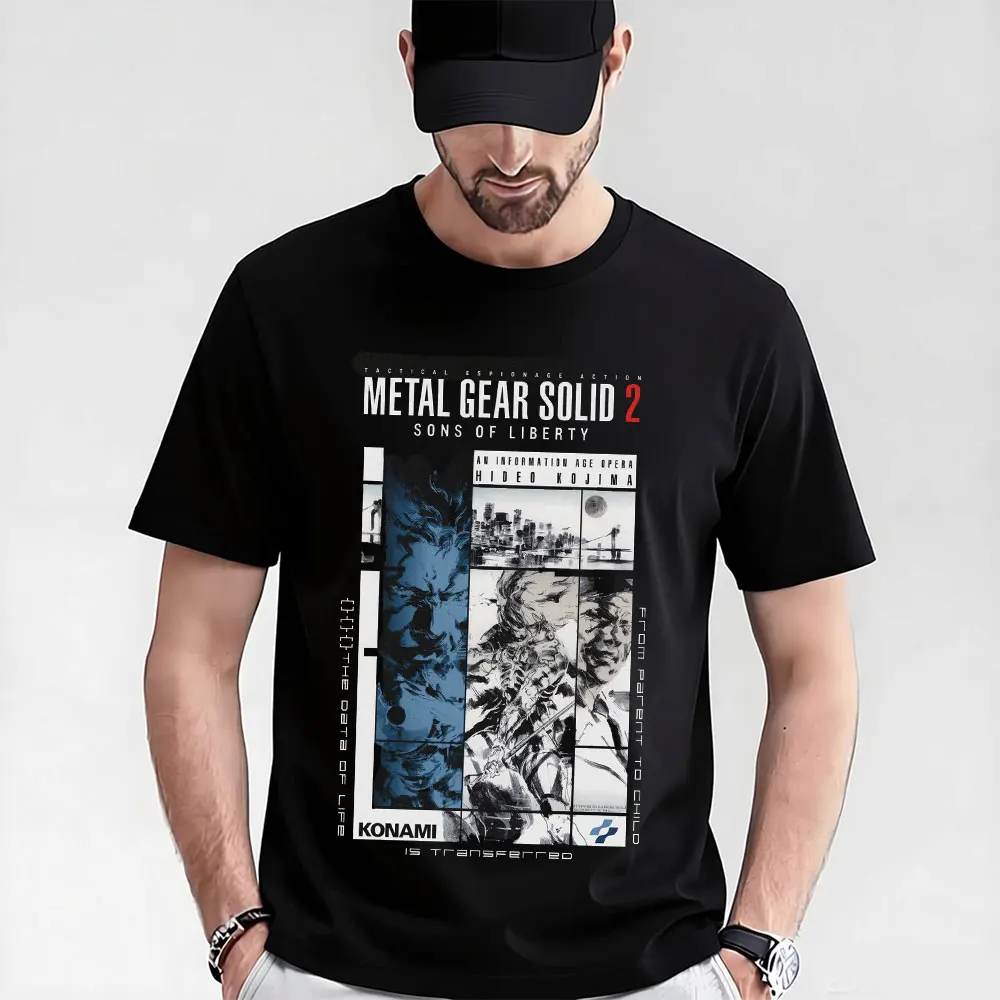 Metal Gear Solid 0315 MGS2 gift t shirt foe fans Kojima Video game Data & Truth Graphic Clothes 100% cotton tee All size top
Metal Gear Solid 0315 MGS2 gift t shirt foe fans Kojima Video game Data & Truth Graphic Clothes 100% cotton tee All size top