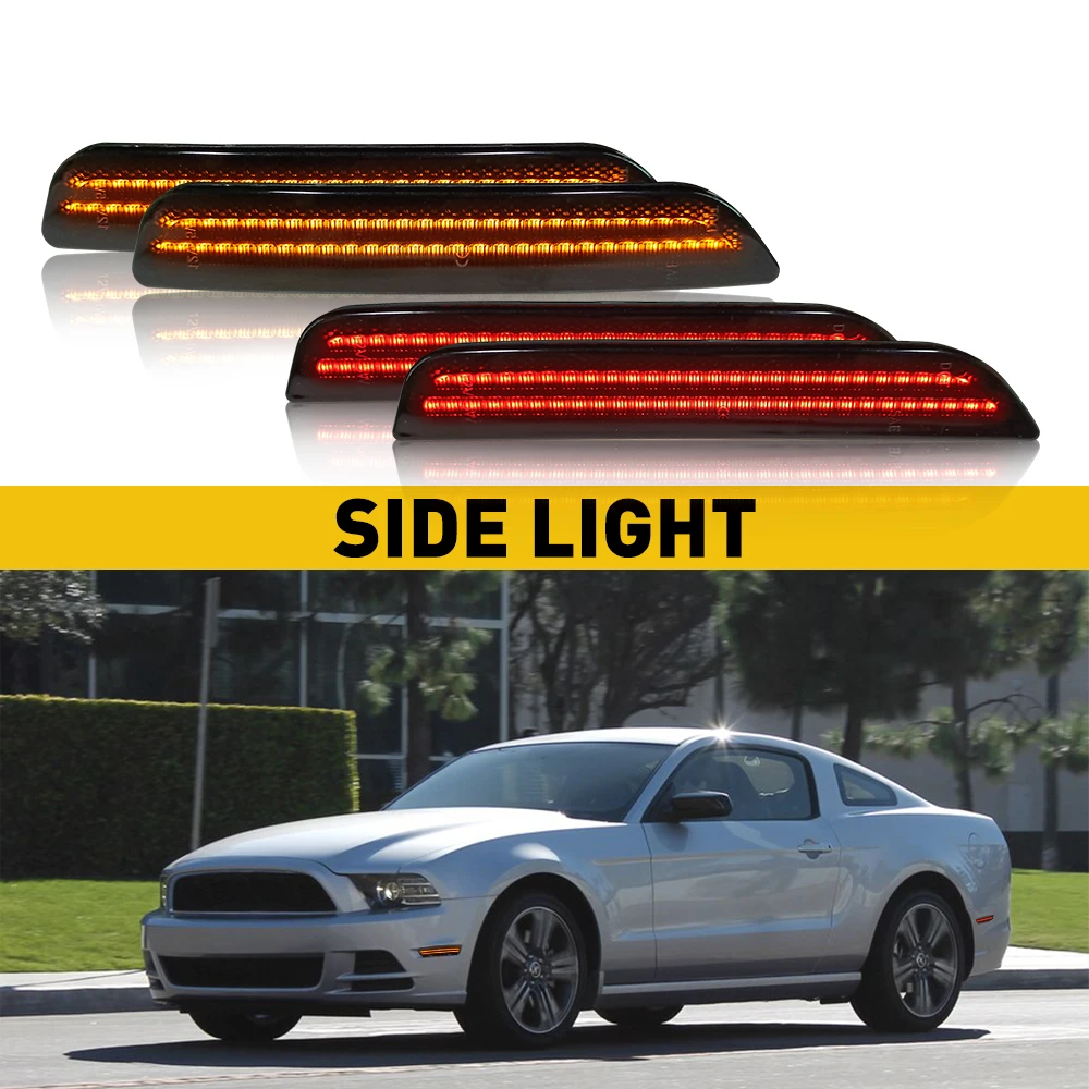 4 шт./компл. Янтарно-красные светодиодные боковые габаритные фонари для Ford Mustang 2010 2011 2012 2013 2014, аксессуары, автомобильный передний и задний бампер, лампа 12 В
4 шт./компл. Янтарно-красные светодиодные боковые габаритные фонари для Ford Mustang 2010 2011 2012 2013 2014, аксессуары, автомобильный передний и задний бампер, лампа 12 В