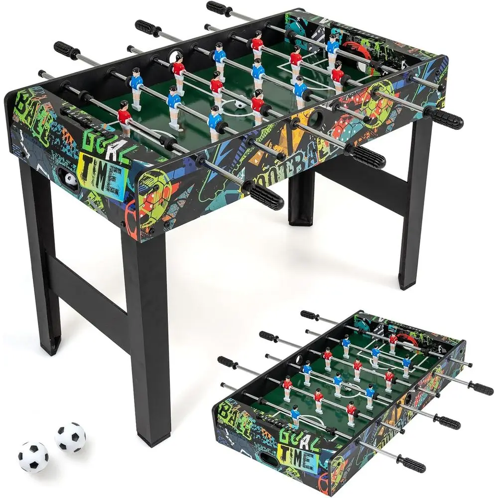 2-in-1 Convertible Soccer Table with Detachable Legs, Portable Arcade Game for Home or Office
2-in-1 Convertible Soccer Table with Detachable Legs, Portable Arcade Game for Home or Office