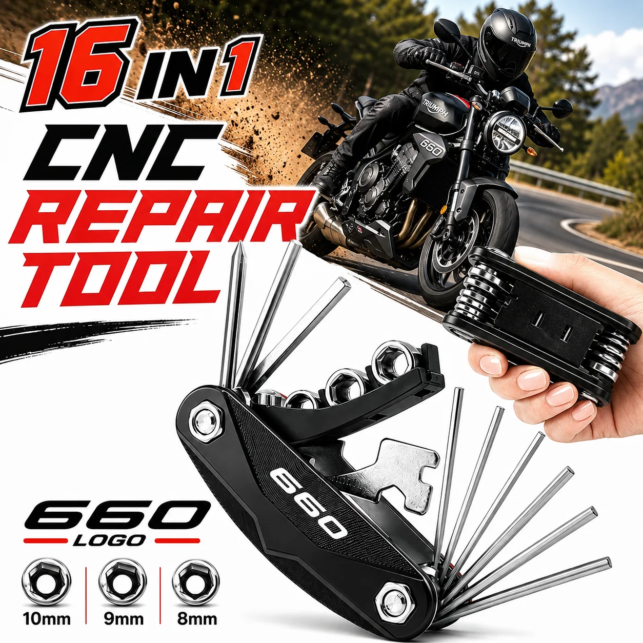 For Triumph Trident 660 Sport Tiger 660 Trident660 Motorcycle Tool Repair Kit Multifunctional Screwdriver Wrench Hex Key Set
For Triumph Trident 660 Sport Tiger 660 Trident660 Motorcycle Tool Repair Kit Multifunctional Screwdriver Wrench Hex Key Set