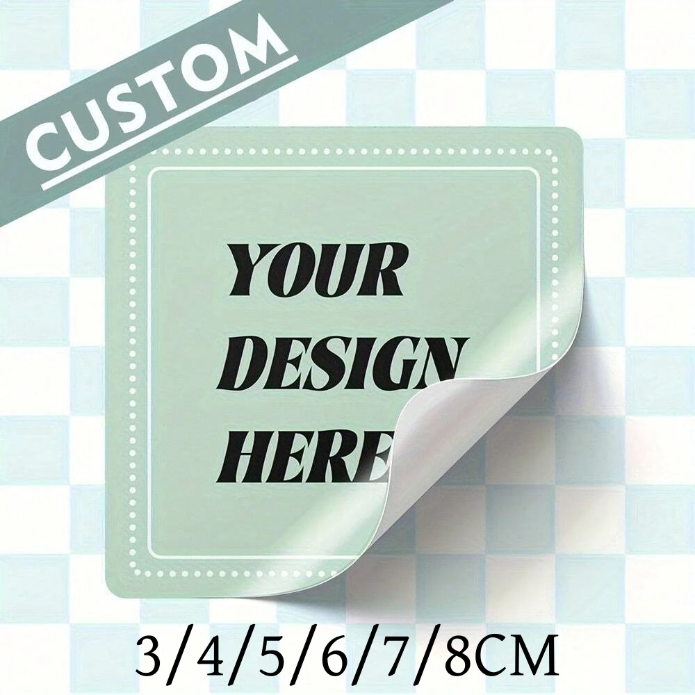 3-8CM Customized Square Stickers – 50-1000PCs Personalized Name Labels, Custom Your Own Stickers for Activities
3-8CM Customized Square Stickers – 50-1000PCs Personalized Name Labels, Custom Your Own Stickers for Activities