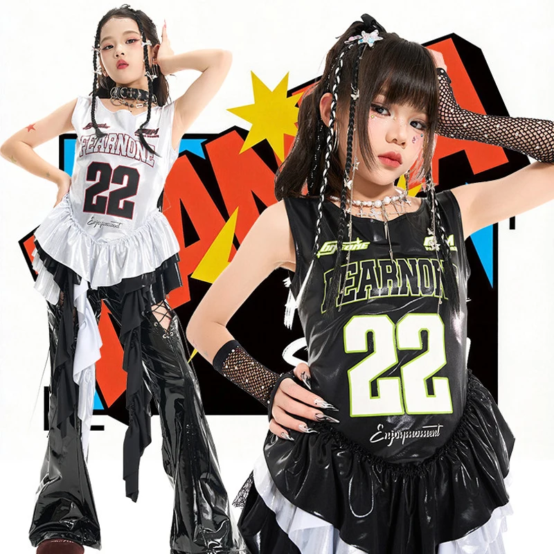 New Group K-pop Outfit Girls Jazz Dance Competition Costume Children'S Ballroom Dance Suit Kids Cool Hip Hop Clothing XS11456
New Group K-pop Outfit Girls Jazz Dance Competition Costume Children'S Ballroom Dance Suit Kids Cool Hip Hop Clothing XS11456