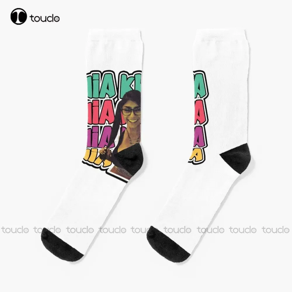 Забавные носки Mia Khalifa Pornstar, черные мужские носки, модные креативные носки для отдыха, забавное искусство, абстрактная живопись маслом, забавные носки 
Забавные носки Mia Khalifa Pornstar, черные мужские носки, модные креативные носки для отдыха, забавное искусство, абстрактная живопись маслом, забавные носки