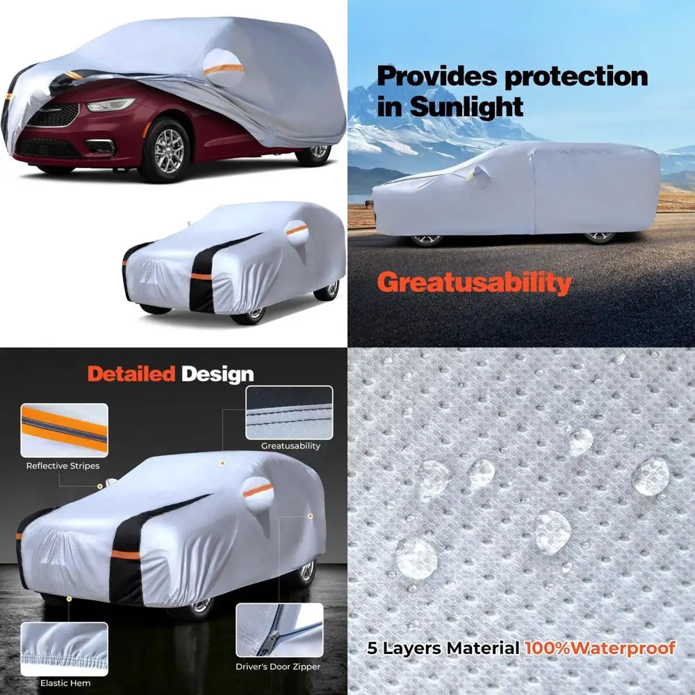 Водонепроницаемый сверхмощный внешний автомобильный чехол для минивэна, защита от любых погодных воздействий, подходит для моделей 2016-2025, дождя S
Водонепроницаемый сверхмощный внешний автомобильный чехол для минивэна, защита от любых погодных воздействий, подходит для моделей 2016-2025, дождя S