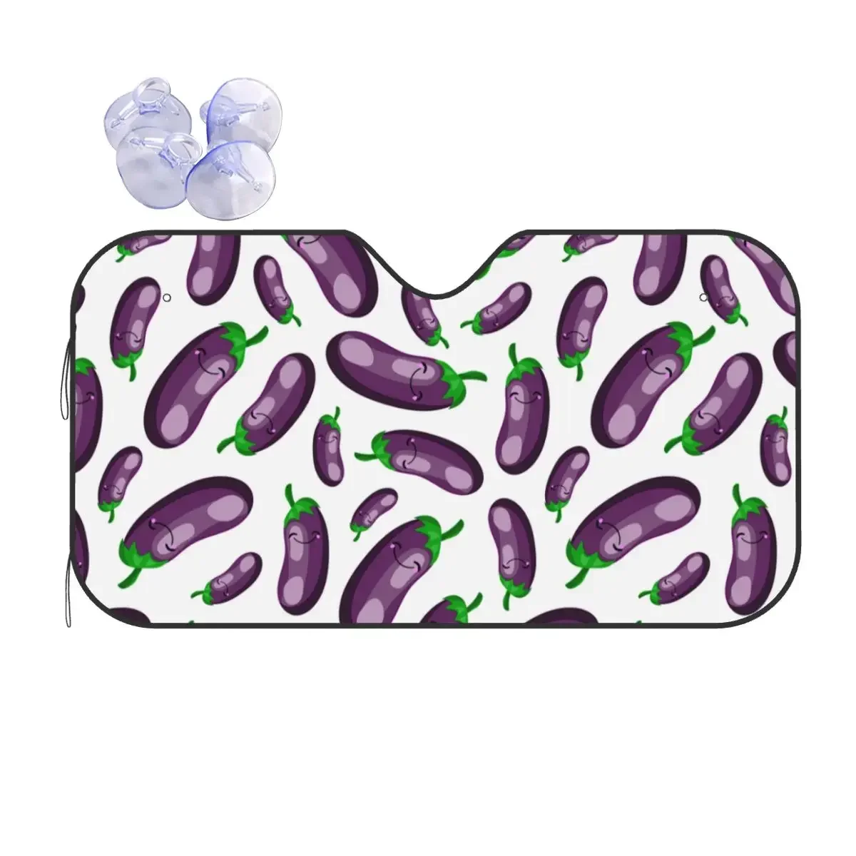 Баклажаны лобовое стекло Sunsha Vegetables универсальное переднее лобовое стекло автомобиля 76x140 см солнцезащитный козырек УФ-защита 
Баклажаны лобовое стекло Sunsha Vegetables универсальное переднее лобовое стекло автомобиля 76x140 см солнцезащитный козырек УФ-защита