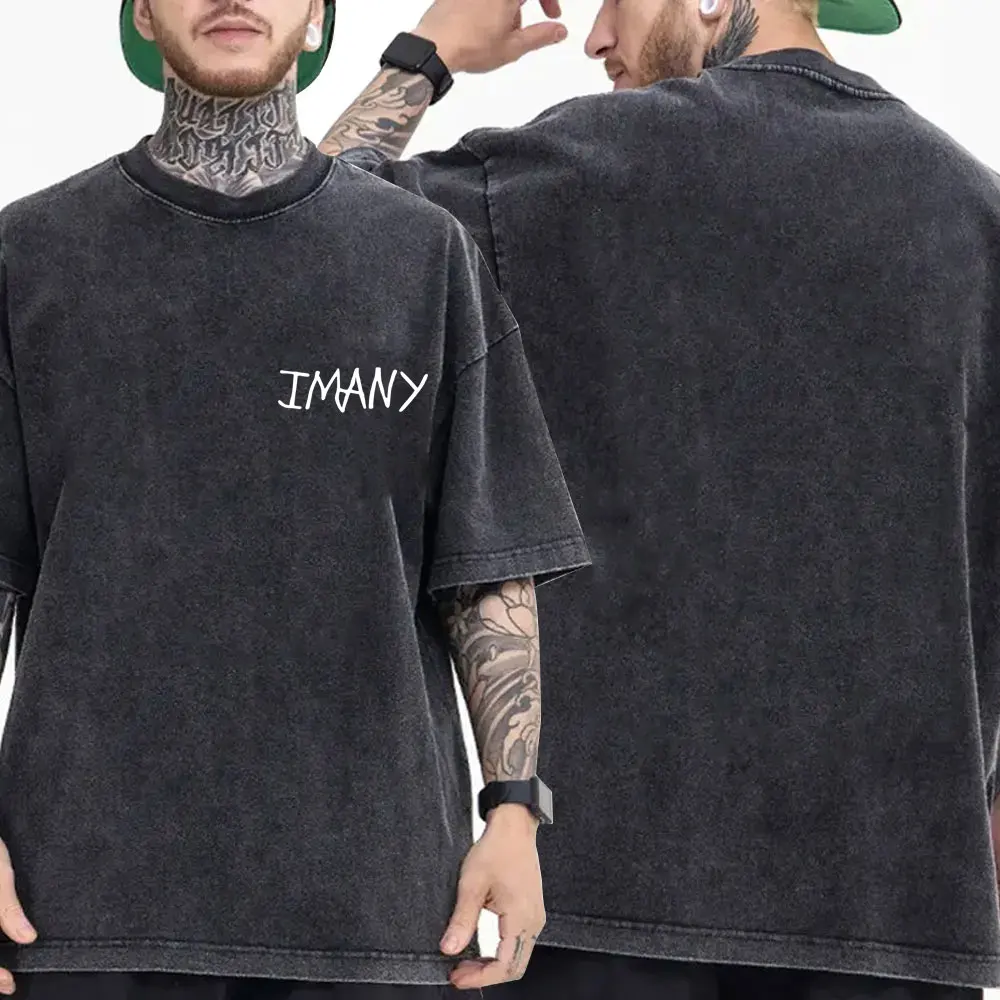 Rapper Dinos Imany Deluxe Imany Vintage Washed T-shirt Men Women Hip Hop Fashion T Shirts Male Casual Cotton Oversized T-shirts
Rapper Dinos Imany Deluxe Imany Vintage Washed T-shirt Men Women Hip Hop Fashion T Shirts Male Casual Cotton Oversized T-shirts