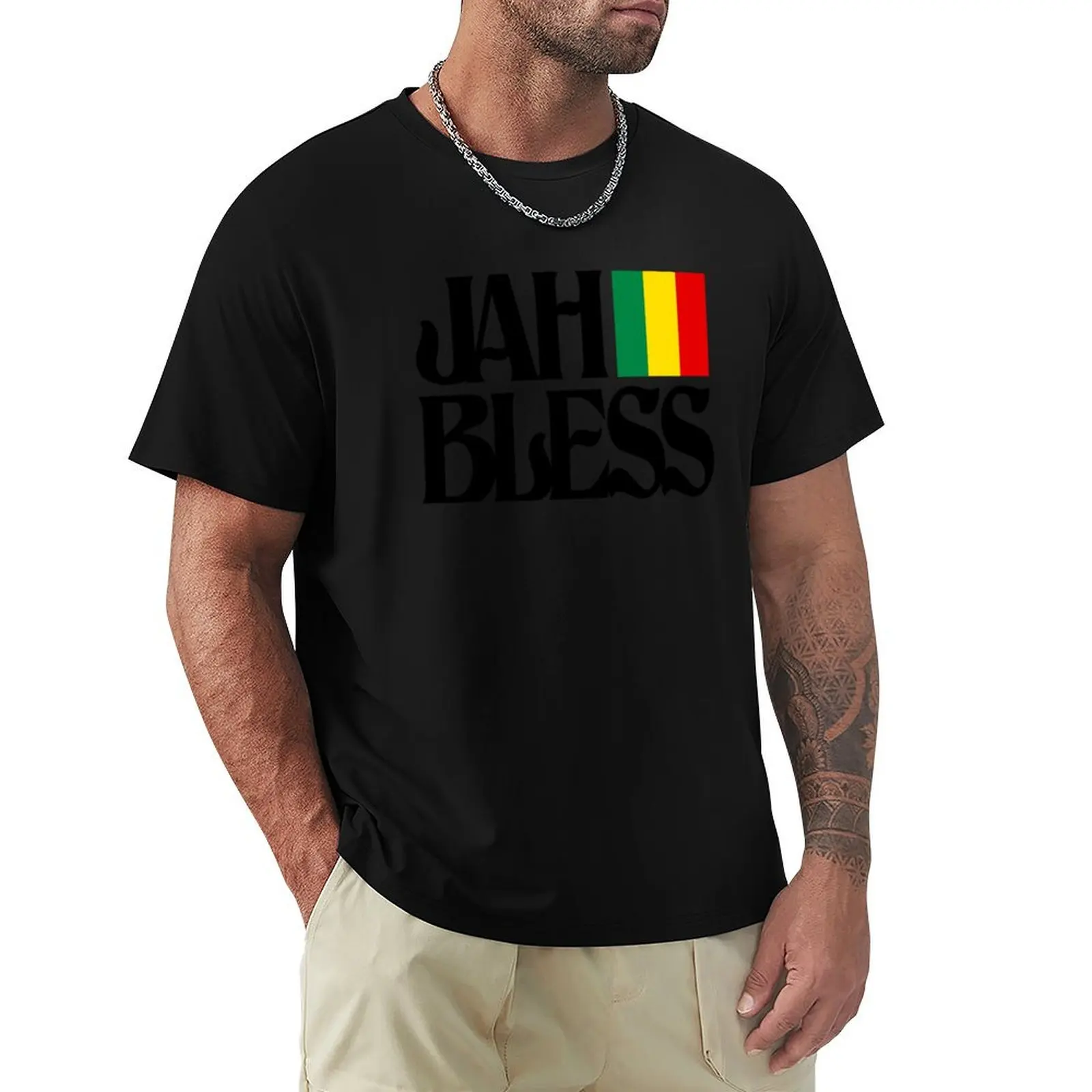 Jah Jah Bless - Reggae Music (Black) T-Shirt Summer Sports Quick Dry T-Shirt
Jah Jah Bless - Reggae Music (Black) T-Shirt Summer Sports Quick Dry T-Shirt
