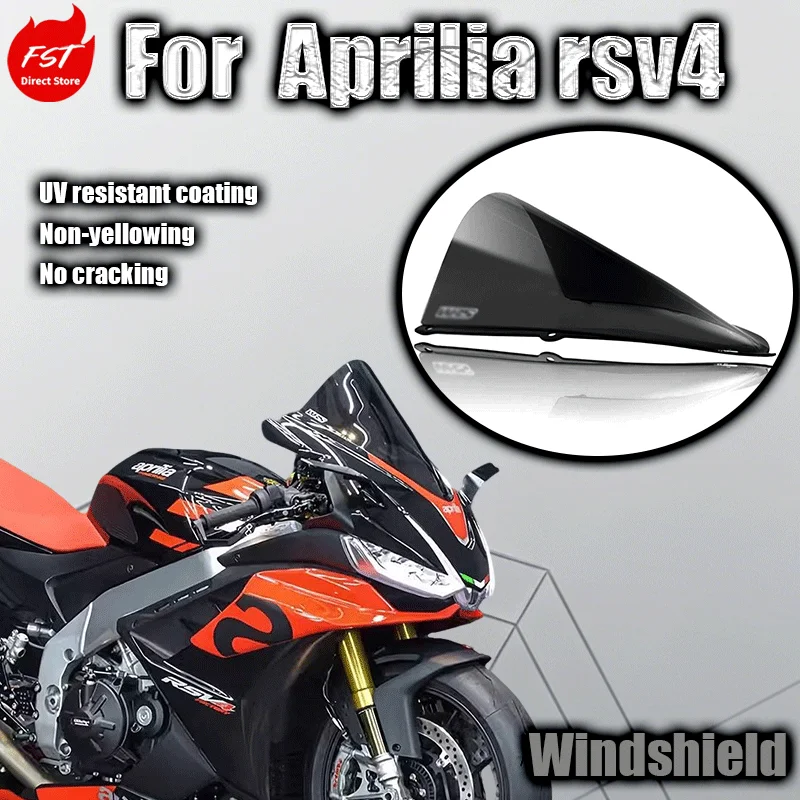 For Aprilia RSV4 Modified with Raised Racing Windshield and Smoked Windshield
For Aprilia RSV4 Modified with Raised Racing Windshield and Smoked Windshield