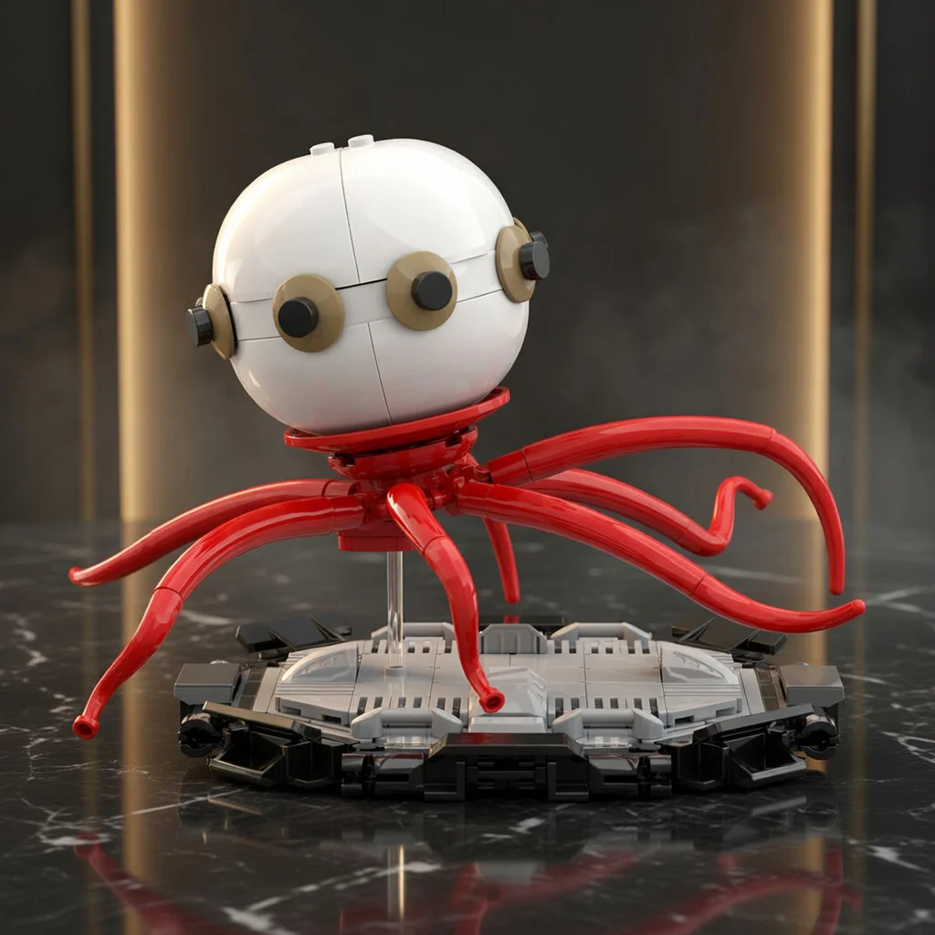 MOC Sci-Fi Mechanical Eyeball Robot Building Blocks Red Tentacle Monster Model Bricks Assembly Set For Adult Fans Gift
MOC Sci-Fi Mechanical Eyeball Robot Building Blocks Red Tentacle Monster Model Bricks Assembly Set For Adult Fans Gift