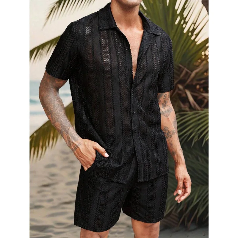 Knitted Short Sleeve Shirt V 11742 Fashionable Men's Set Cross-Border Apparel Four Seasons Suitable Comfortable Breathable
Knitted Short Sleeve Shirt V 11742 Fashionable Men's Set Cross-Border Apparel Four Seasons Suitable Comfortable Breathable