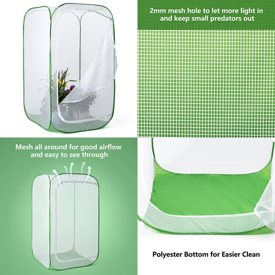 Outdoor Mesh Plant Enclosure, Mesh Plant Cover for Pests, Bird and Pest Protection Guard for Fruit, Vegetables, Flowers and Her
Outdoor Mesh Plant Enclosure, Mesh Plant Cover for Pests, Bird and Pest Protection Guard for Fruit, Vegetables, Flowers and Her