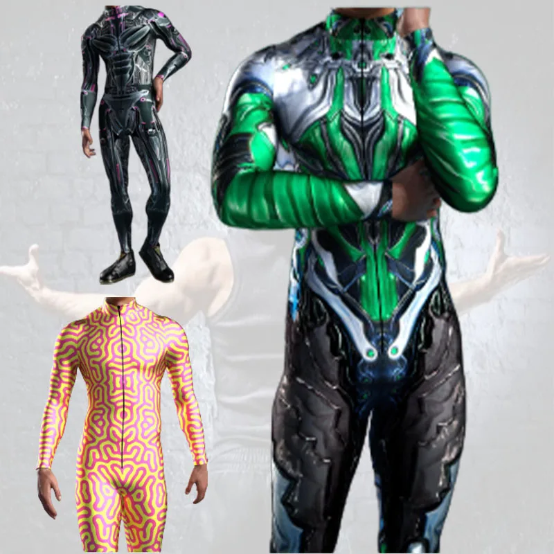 Mech Style Halloween Bodysuit Printing Men Slim Long Sleeve Cosplay Costumes for Halloween Party Jumpsuits Men Kids
Mech Style Halloween Bodysuit Printing Men Slim Long Sleeve Cosplay Costumes for Halloween Party Jumpsuits Men Kids