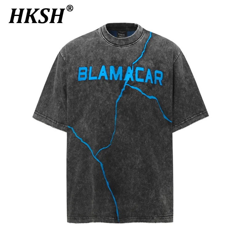 HKSH Spring Summer Men's Ins High Street Cracked Patchwork Letter Washed T-shirt Breathable Vintage Streetwear Casual Top HK6262
HKSH Spring Summer Men's Ins High Street Cracked Patchwork Letter Washed T-shirt Breathable Vintage Streetwear Casual Top HK6262