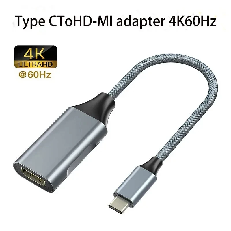 Type CToHD-MI Adapter 4K60Hz Aluminum Alloy Typec To HD-MI Conversion Braided Wire Length 0.17 Meters
Type CToHD-MI Adapter 4K60Hz Aluminum Alloy Typec To HD-MI Conversion Braided Wire Length 0.17 Meters