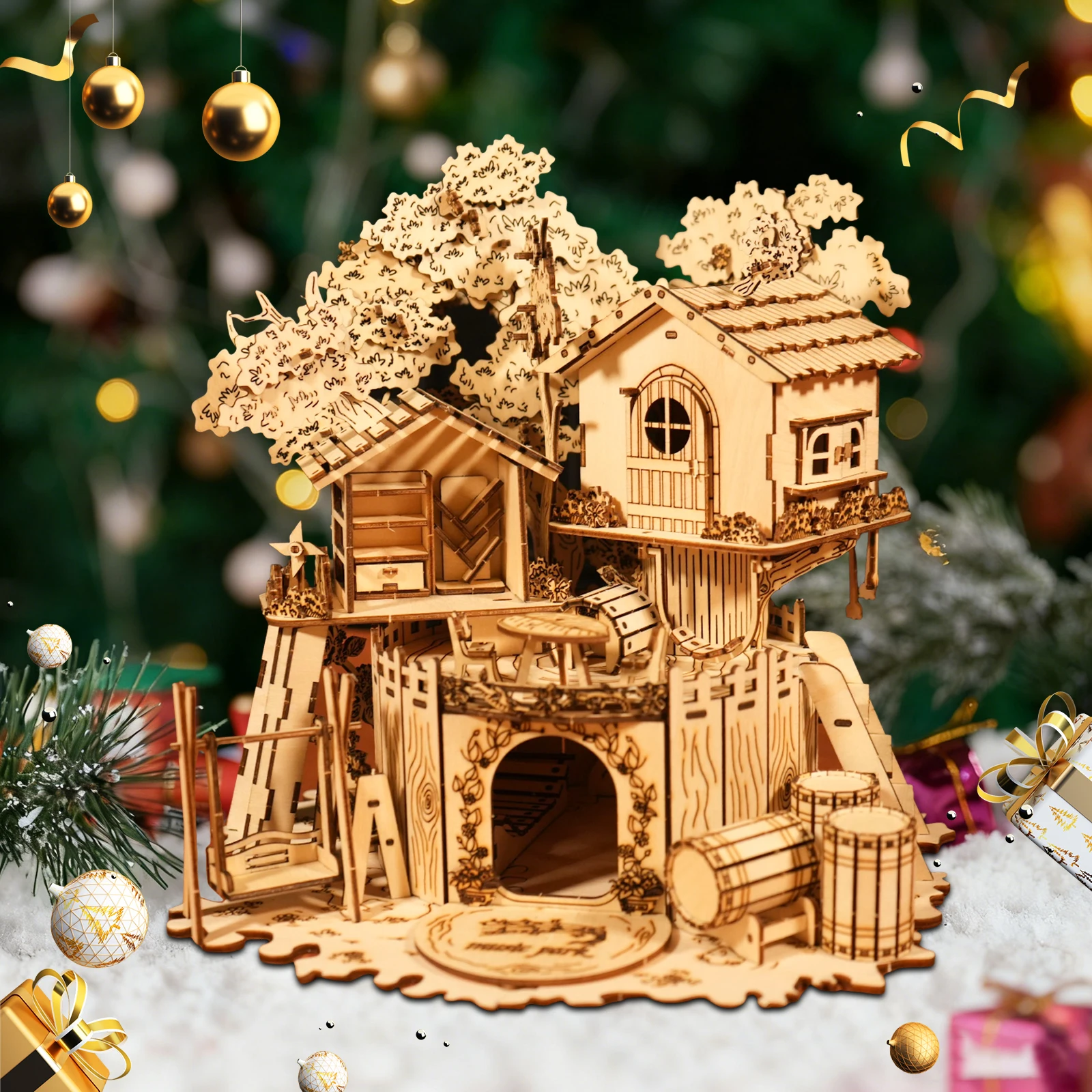3D Wooden PuzzleTree House Handmade Crafts Assembly Model Kits Creative Decoration Birthday and Christmas Gifts
3D Wooden PuzzleTree House Handmade Crafts Assembly Model Kits Creative Decoration Birthday and Christmas Gifts