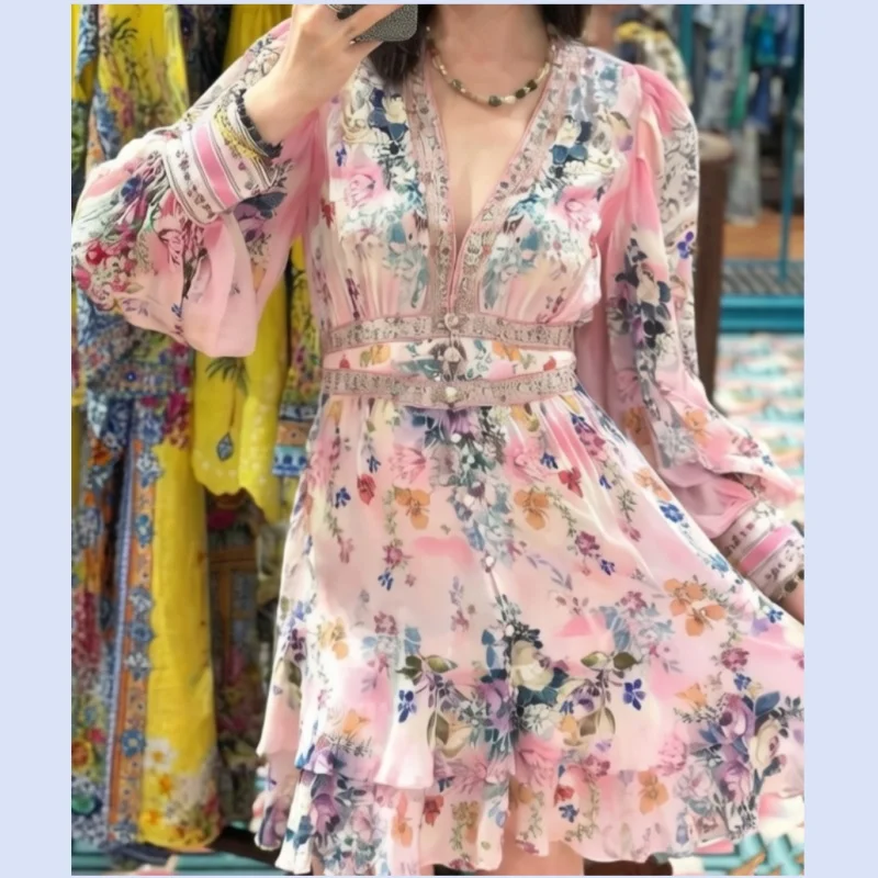 2026 New Arrival Australia Boutique Light Pink Print Embellished V-Neck Long Sleeve Belted Silk Midi Dress
2026 New Arrival Australia Boutique Light Pink Print Embellished V-Neck Long Sleeve Belted Silk Midi Dress