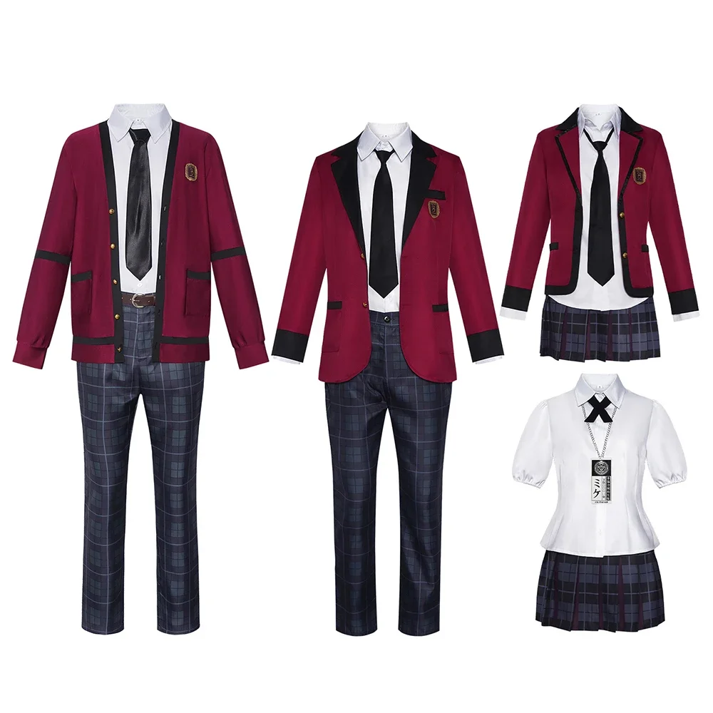 Anime Kakegurui Ryota Suzui Jabami Yumeko Saotome Uniform Suit Man Woman Cosplay Costume Jacket Pants Skirt Halloween Clothes
Anime Kakegurui Ryota Suzui Jabami Yumeko Saotome Uniform Suit Man Woman Cosplay Costume Jacket Pants Skirt Halloween Clothes
