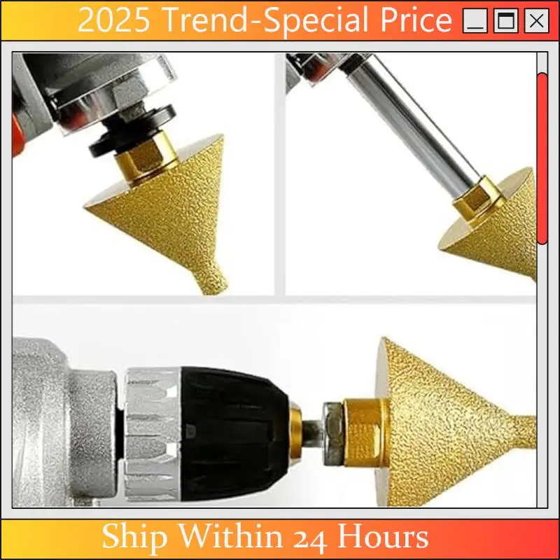 The New 2Pcs M10 Diamond Chamfering Bits For Angle Grinders,Tile Trimming Cone Carve Polishing Grinding Wheel
The New 2Pcs M10 Diamond Chamfering Bits For Angle Grinders,Tile Trimming Cone Carve Polishing Grinding Wheel