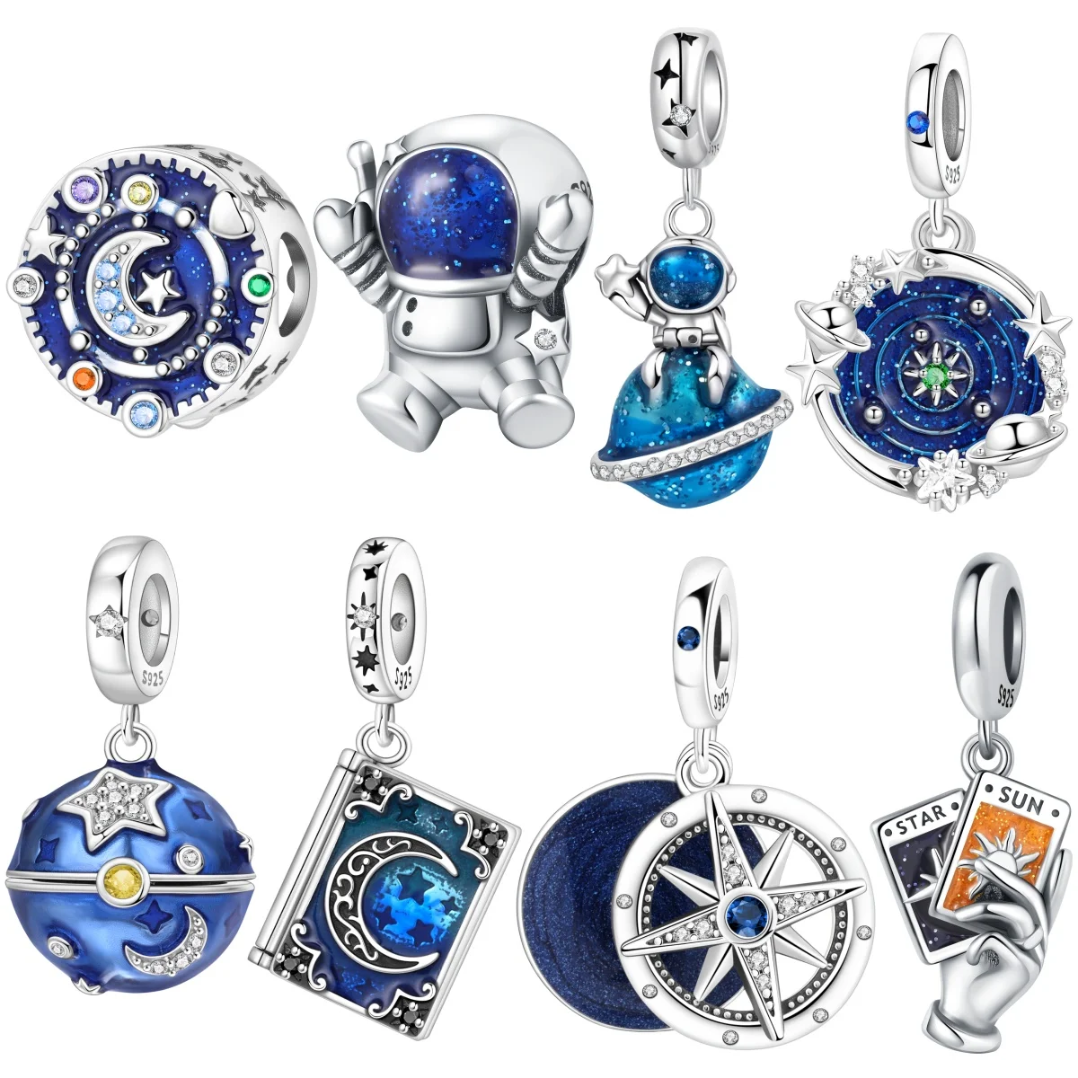 MISEFF S925 Sterling Silver Charm Starry Sky Space Star Moon Elements Pendant for Original Bracelets DIY Jewelry Making Gift
MISEFF S925 Sterling Silver Charm Starry Sky Space Star Moon Elements Pendant for Original Bracelets DIY Jewelry Making Gift
