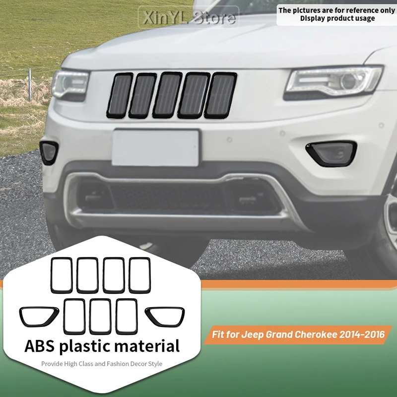 Car Lamp Hoods Front Grille Kit Decoration Cover For Jeep Grand Cherokee 2014 2015 2016Exterior Accessories
Car Lamp Hoods Front Grille Kit Decoration Cover For Jeep Grand Cherokee 2014 2015 2016Exterior Accessories