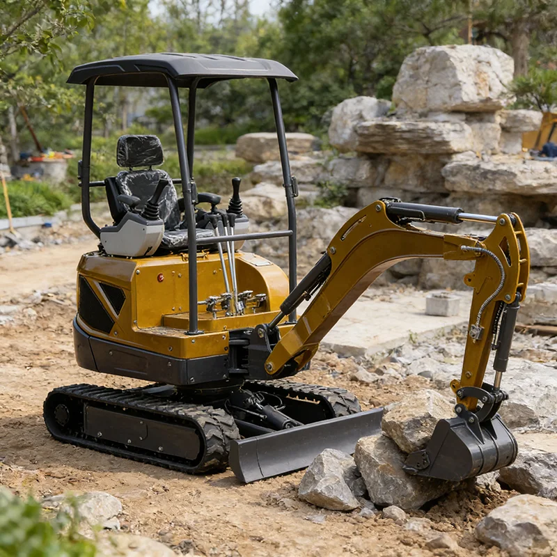 Powerful Micro Excavator with High Flow Hydraulics for Operating Hydraulic Breaker and Auger
Powerful Micro Excavator with High Flow Hydraulics for Operating Hydraulic Breaker and Auger