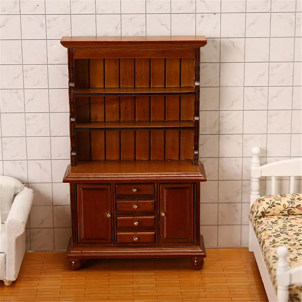 1/12 Dollhouse Accessories Wood Cabinet Bookcase Miniature Furniture Multifunction
1/12 Dollhouse Accessories Wood Cabinet Bookcase Miniature Furniture Multifunction