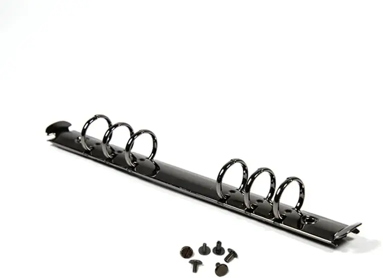 A5 Notebook 6-Hole Ring Binder Mechanisms Replacement Kit, 20mm Metal Binding Spines for Planners, Black
A5 Notebook 6-Hole Ring Binder Mechanisms Replacement Kit, 20mm Metal Binding Spines for Planners, Black