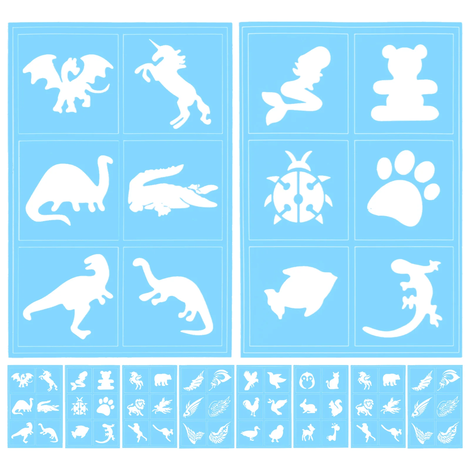 10pcs Reusable Children Face Paint Template Stencils Stencils For Face Painting Craft Patterns PVC Material
10pcs Reusable Children Face Paint Template Stencils Stencils For Face Painting Craft Patterns PVC Material