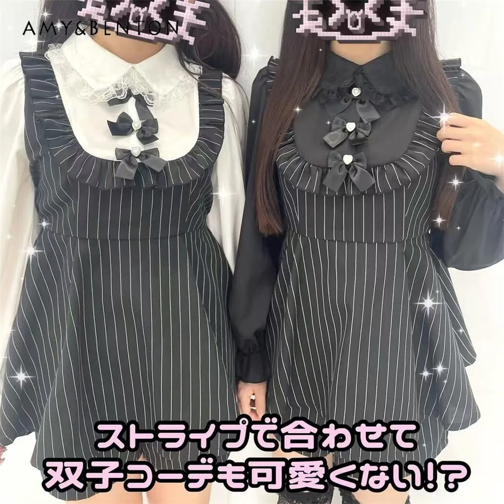Mine Series Mass-produced Sweet Lolita Skirt Sets Japanese Style Cute Bow Long-sleeved Dress Shorts Plaid Two-piece Set Women
Mine Series Mass-produced Sweet Lolita Skirt Sets Japanese Style Cute Bow Long-sleeved Dress Shorts Plaid Two-piece Set Women