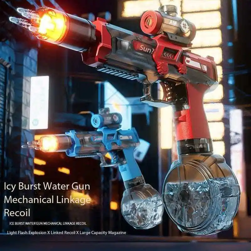 New Electric Water Gun Full Automatic Submachine with Light Large-Capacity Outdoor Beach Swimming Pool Shooting Game Adult Toy
New Electric Water Gun Full Automatic Submachine with Light Large-Capacity Outdoor Beach Swimming Pool Shooting Game Adult Toy