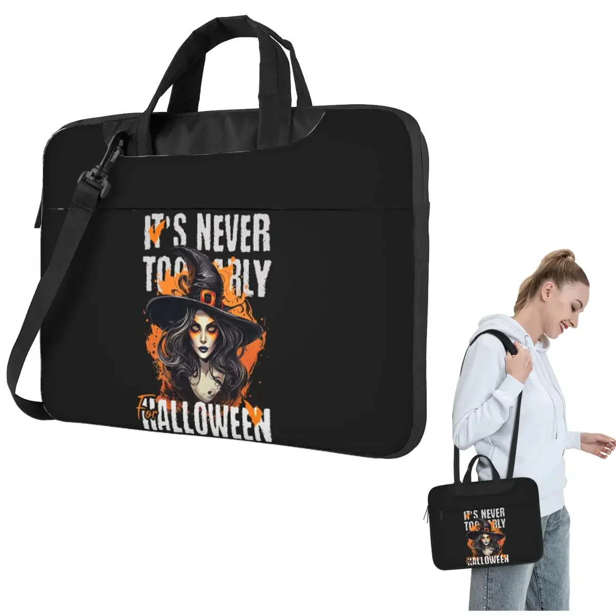 Halloween Witch Crossbody Laptop Bag Case Computer Bag Resistant Protective Notebook Pouch for Macbook Pro
Halloween Witch Crossbody Laptop Bag Case Computer Bag Resistant Protective Notebook Pouch for Macbook Pro