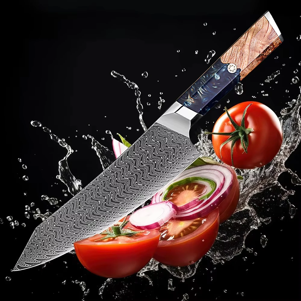 XITUO 8-inch Japanese Kiritsuke knife Hand forged Damascus Steel VG10 Kitchen Chef's Knife Razor Sharp meat slicer Cooking knife
XITUO 8-inch Japanese Kiritsuke knife Hand forged Damascus Steel VG10 Kitchen Chef's Knife Razor Sharp meat slicer Cooking knife