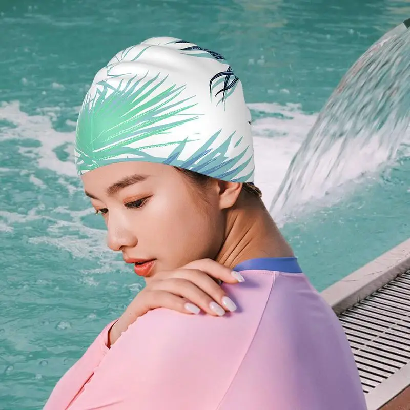 Womens Swim Cap Silicone Training Hat For Girls Printing Swim Cap For Waterproof Training Non-Slip Long Hair Swimming Hat For
Womens Swim Cap Silicone Training Hat For Girls Printing Swim Cap For Waterproof Training Non-Slip Long Hair Swimming Hat For