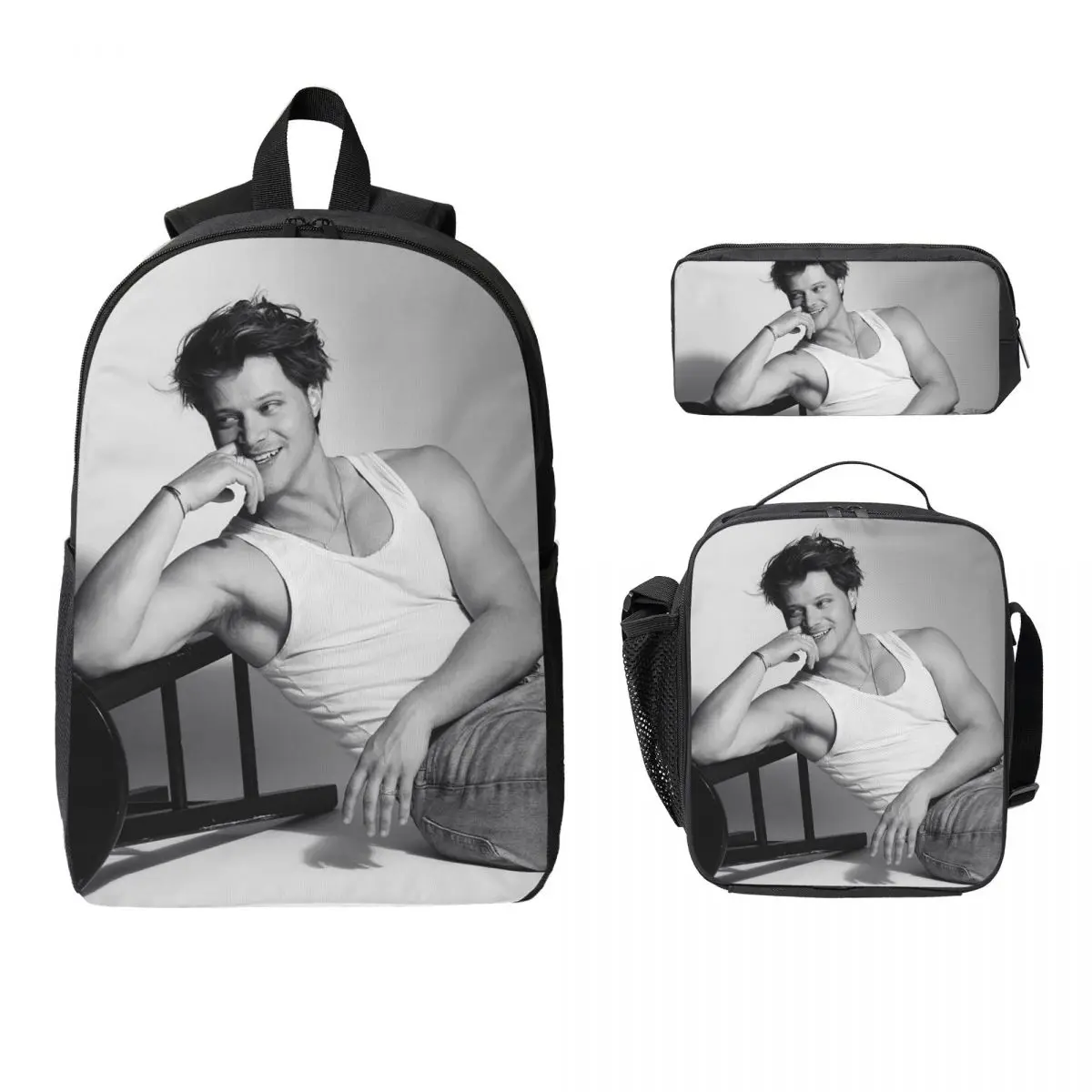 Soft Rudy Pankow JJ Maybank Poster Backpack Student BookBag School Bag Laptop Shoulder Bags 3ps Insulated Lunch Bag Pencil Case
Soft Rudy Pankow JJ Maybank Poster Backpack Student BookBag School Bag Laptop Shoulder Bags 3ps Insulated Lunch Bag Pencil Case