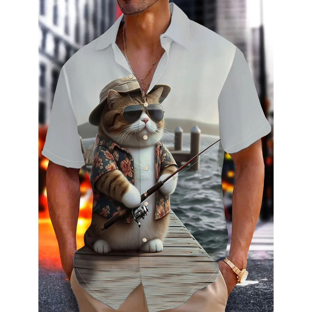 2025 Animal Cat 3d Print Men's Shirt Casual Short Sleeve Fashion Men's Clothing Tops Daily Loose Breathable Shirt
2025 Animal Cat 3d Print Men's Shirt Casual Short Sleeve Fashion Men's Clothing Tops Daily Loose Breathable Shirt