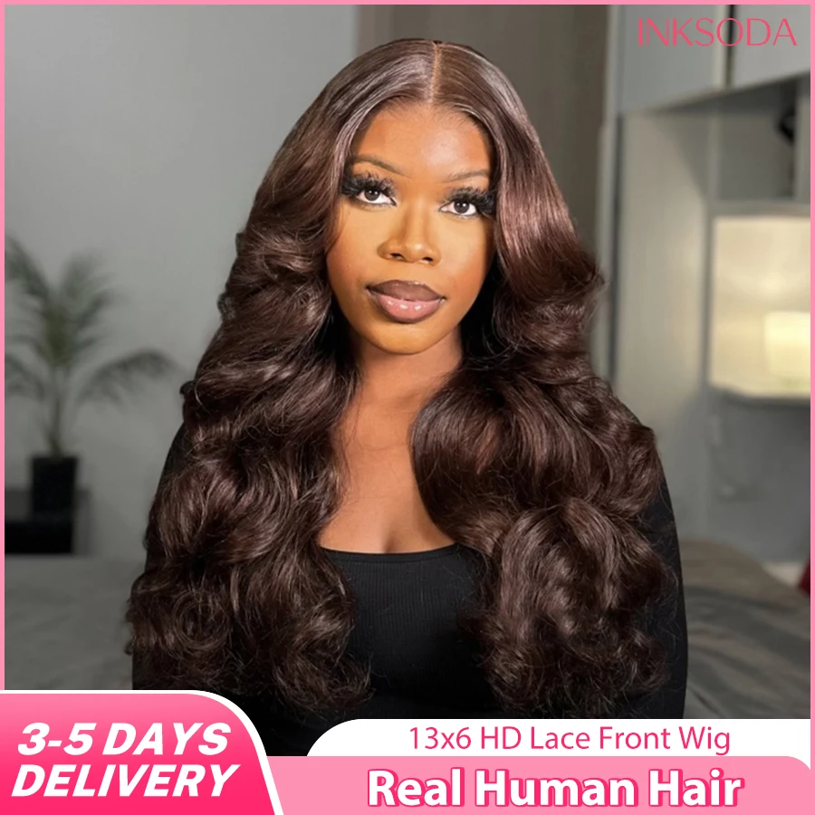 Body Wave Chocolate Brown Human Hair Wig 30 Inch 13x6 HD Lace Front Wig Pre Plucked 13x4 Lace Frontal Human Hair Wigs For Women
Body Wave Chocolate Brown Human Hair Wig 30 Inch 13x6 HD Lace Front Wig Pre Plucked 13x4 Lace Frontal Human Hair Wigs For Women