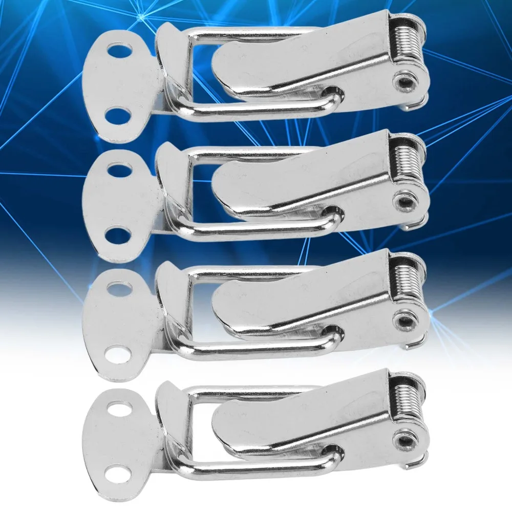 20PCS Small Size Clasp Lock Spring Loaded Duckbill Buckle Box Latch Mounting Screws Stainless Steel Chest Lock Cabinet Boxes
20PCS Small Size Clasp Lock Spring Loaded Duckbill Buckle Box Latch Mounting Screws Stainless Steel Chest Lock Cabinet Boxes