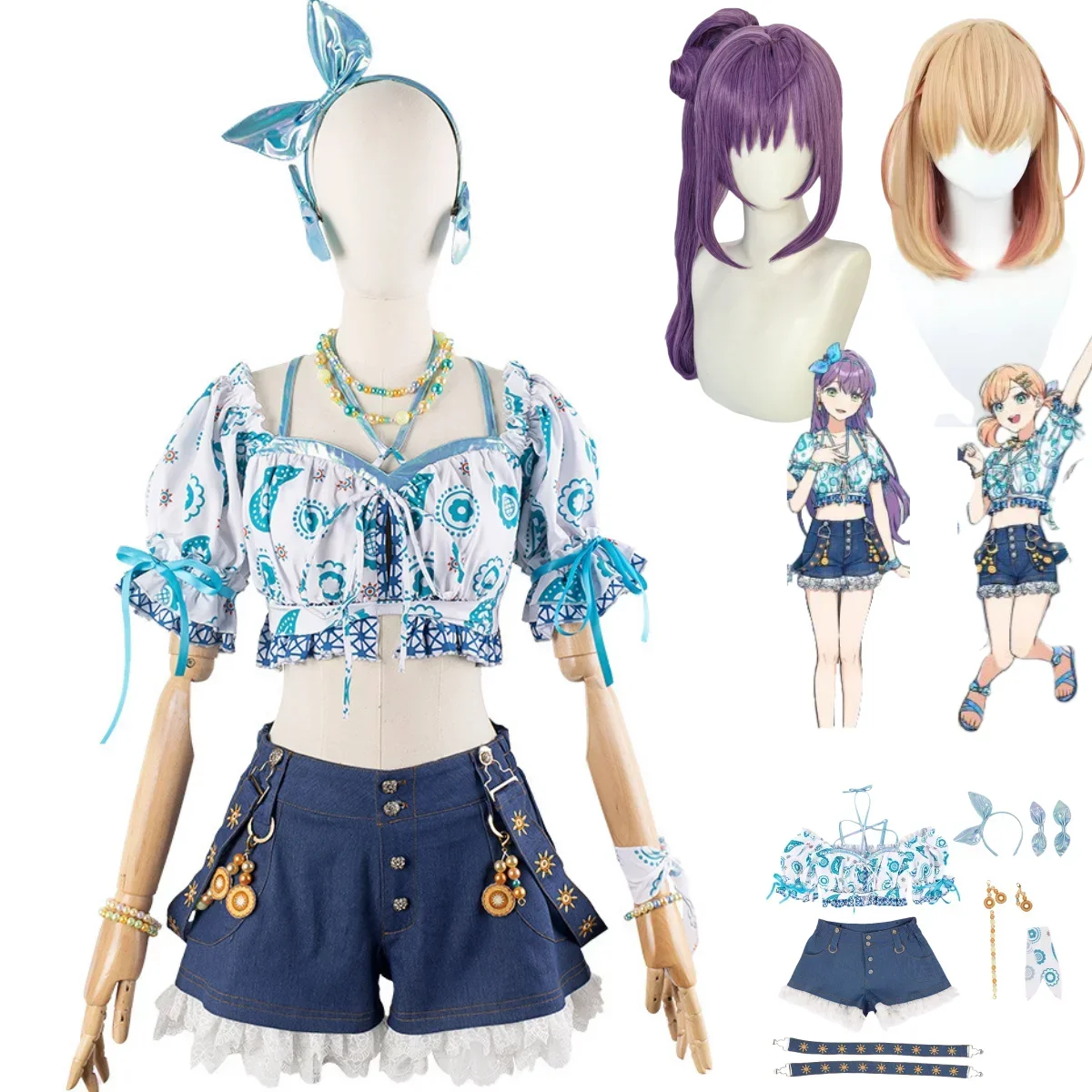 Костюм для косплея из аниме «LoveLive!Hasu No Sora Jogakuin School Idol Club Hinoshita Kaho Otomune koguue», костюм для косплея, летний пляжный костюм
Костюм для косплея из аниме «LoveLive!Hasu No Sora Jogakuin School Idol Club Hinoshita Kaho Otomune koguue», костюм для косплея, летний пляжный костюм