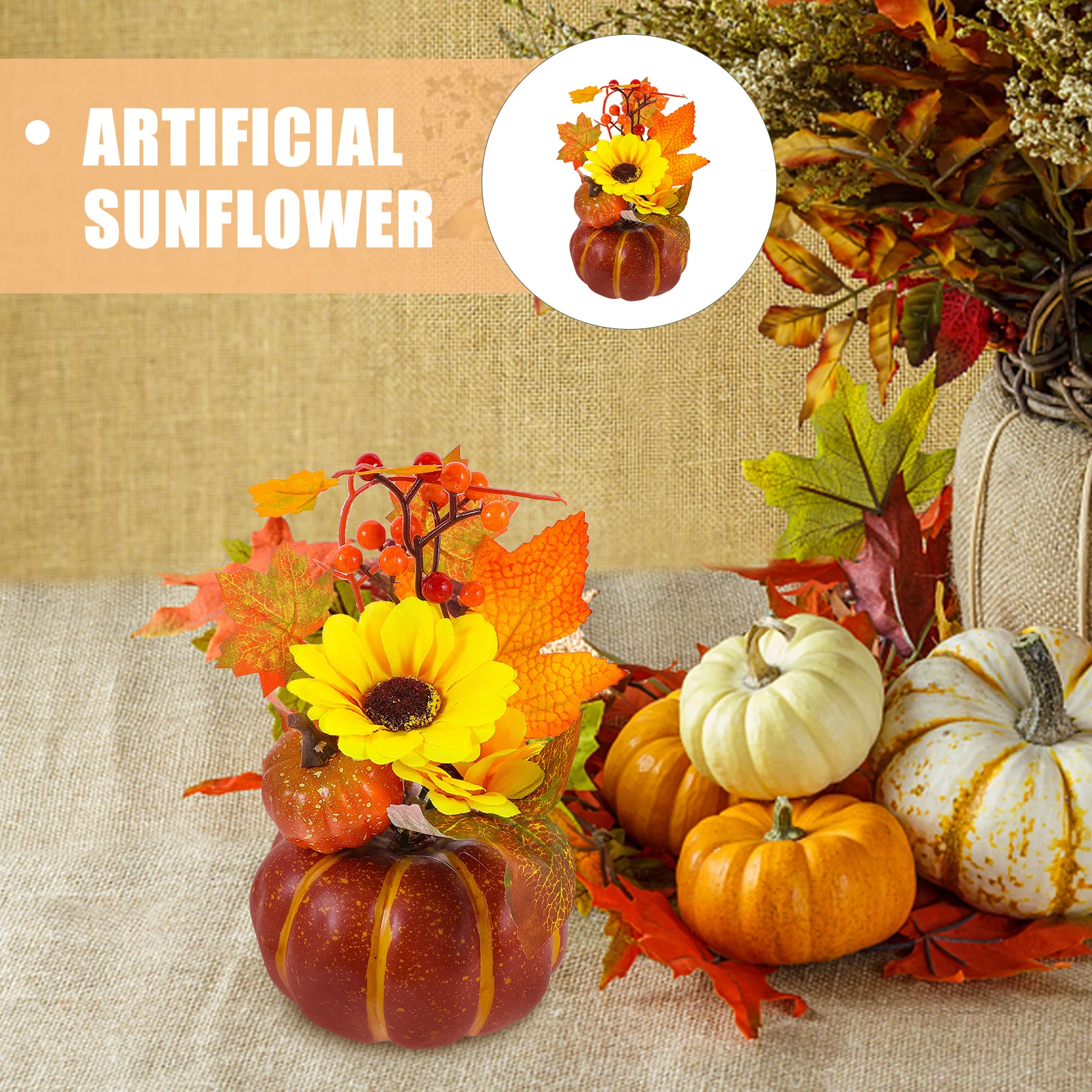 1Pcs Artificial Sunflower Bouquet Lifelike Simulation Flower Arrangement for Home Office Decor Thanksgiving Scene Layout Photo
1Pcs Artificial Sunflower Bouquet Lifelike Simulation Flower Arrangement for Home Office Decor Thanksgiving Scene Layout Photo