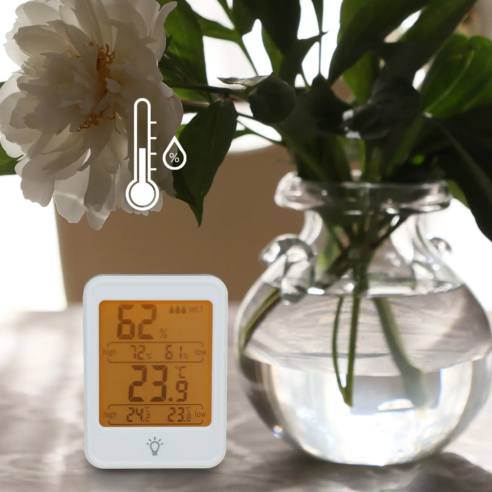 Electronic Temperature Humidity Monitor Desktop Bracket Long Lasting ABS Indoor Hygrometer Humidity Meter Electronic Hygrometer
Electronic Temperature Humidity Monitor Desktop Bracket Long Lasting ABS Indoor Hygrometer Humidity Meter Electronic Hygrometer