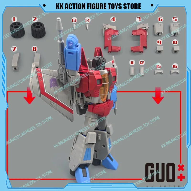 GUO Studio Transformation SS86 Starscream Action Figures Upgrade Kit Accessories GO BETTER Boy Gift Filler Parts Birthday
GUO Studio Transformation SS86 Starscream Action Figures Upgrade Kit Accessories GO BETTER Boy Gift Filler Parts Birthday