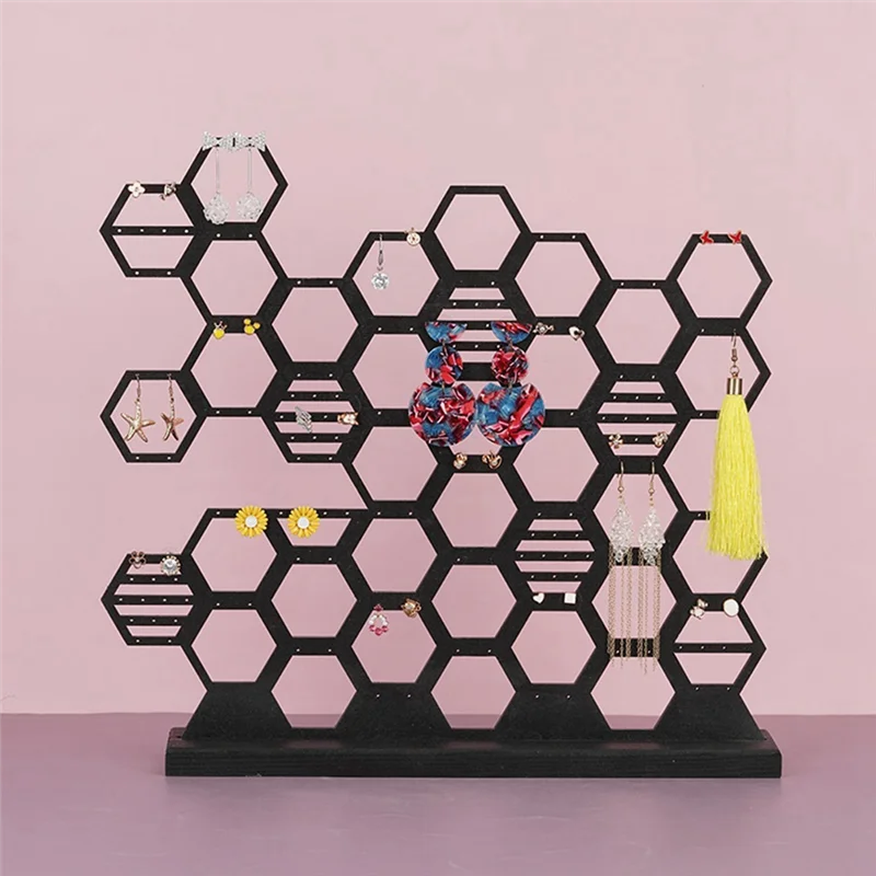 AX83-Honeycomb Grid Shelf Wooden Jewelry Rack Vertical Desktop Earring Storage Accessories Display Rack Earring Holder
AX83-Honeycomb Grid Shelf Wooden Jewelry Rack Vertical Desktop Earring Storage Accessories Display Rack Earring Holder