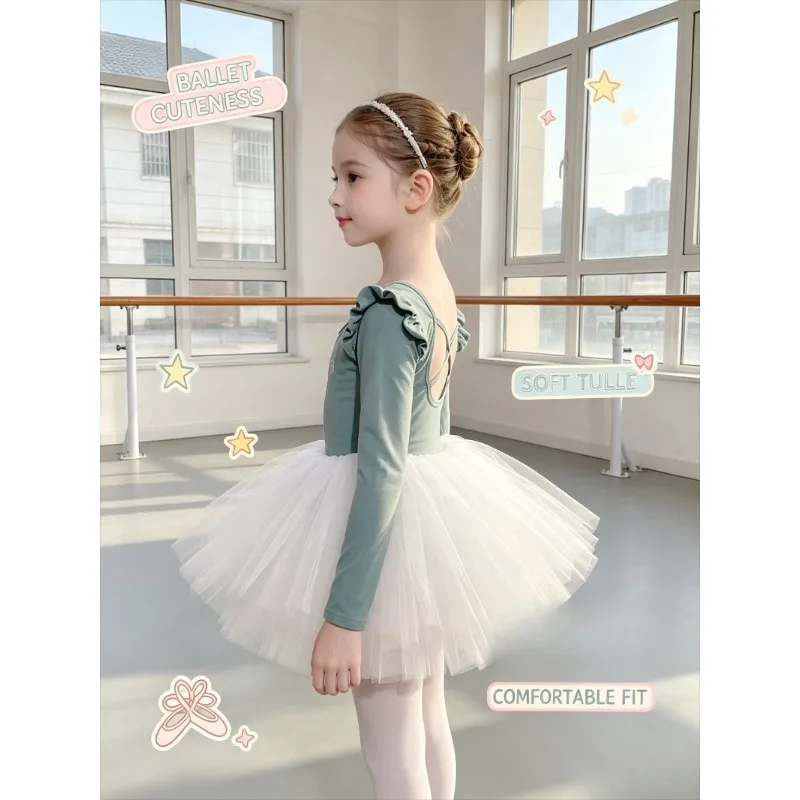 Theeper Long Sleeve Split Ballet Costume Tutu Skirt Set Skin Friendly Dancewear Examination Practice Rehearsal Performance Shows
Theeper Long Sleeve Split Ballet Costume Tutu Skirt Set Skin Friendly Dancewear Examination Practice Rehearsal Performance Shows