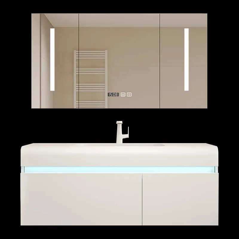 New Modern Simple Bathroom Cabinet Combination Skin Sense Integrated Basin Toilet Wash Table Hand Face Pool
New Modern Simple Bathroom Cabinet Combination Skin Sense Integrated Basin Toilet Wash Table Hand Face Pool