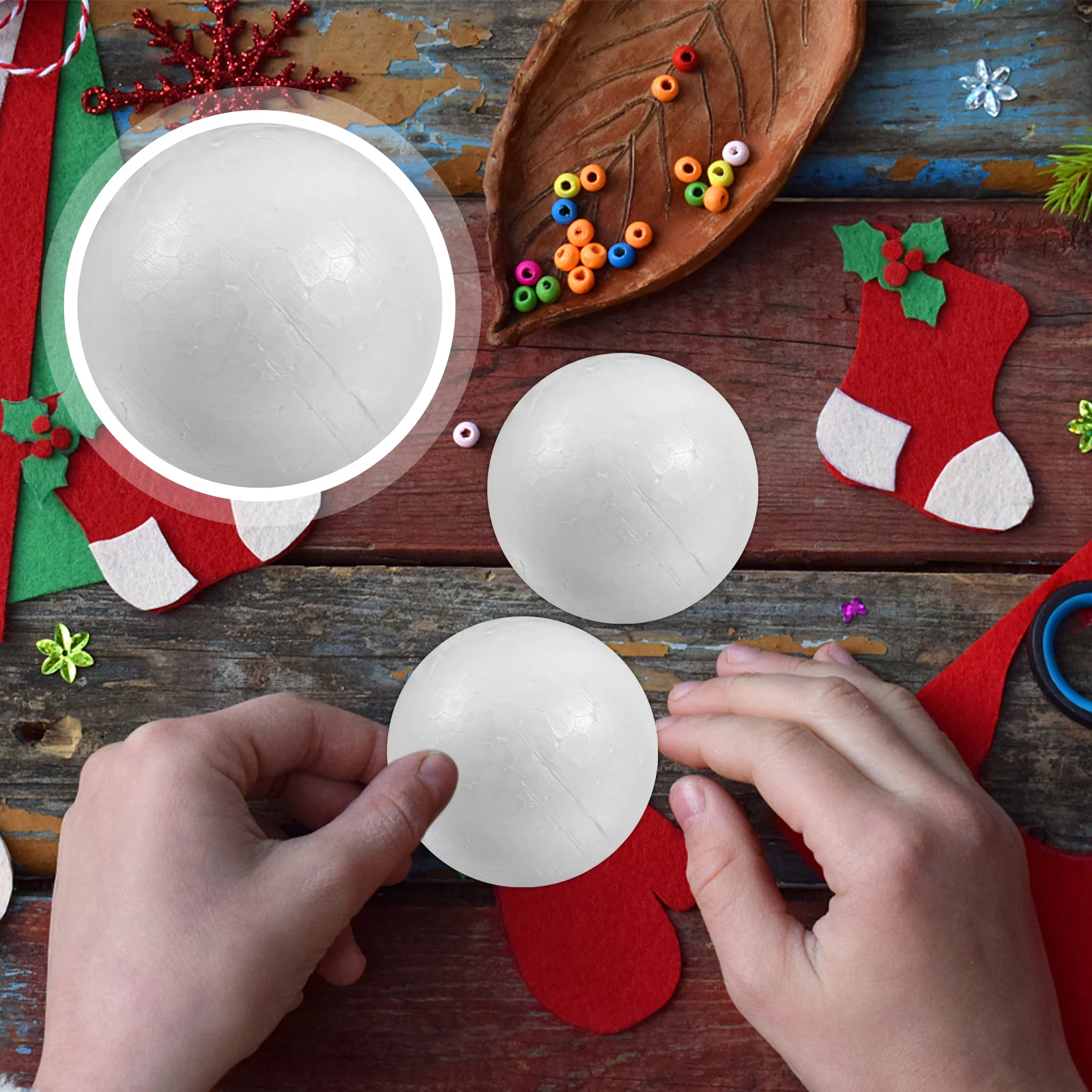 50pcs Balls Solid Round White 6Cm Balls Foam Ornaments for Wedding Party Decorations Solid Ball Christmas Tree
50pcs Balls Solid Round White 6Cm Balls Foam Ornaments for Wedding Party Decorations Solid Ball Christmas Tree