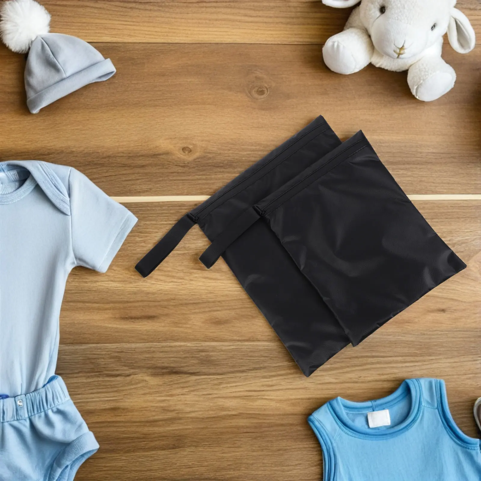 2Pcs Wet Dry Bags Waterproof Reusable Storage Zipper Pouch Hand Strap for Swimsuit Beach Gym Baby Diaper Travel Organizer Black
2Pcs Wet Dry Bags Waterproof Reusable Storage Zipper Pouch Hand Strap for Swimsuit Beach Gym Baby Diaper Travel Organizer Black
