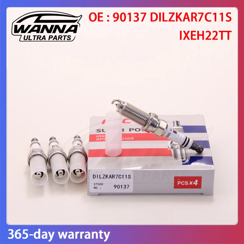 4/6pcs 90137 DILZKAR7C11S IXEH22TT 122905R0003 Spark Plug Dual Iridium For HONDA CITY JAZZ FIT ACCORD CRV HRV L15B2 L15B3 L15B5
4/6pcs 90137 DILZKAR7C11S IXEH22TT 122905R0003 Spark Plug Dual Iridium For HONDA CITY JAZZ FIT ACCORD CRV HRV L15B2 L15B3 L15B5