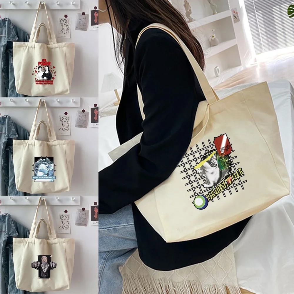 Shopping Bag Reusable Foldable Tote Cute Sculpture Grocery Bag with Bag Large Capacity Tote Shopper Handbag Eco-Friendly
Shopping Bag Reusable Foldable Tote Cute Sculpture Grocery Bag with Bag Large Capacity Tote Shopper Handbag Eco-Friendly