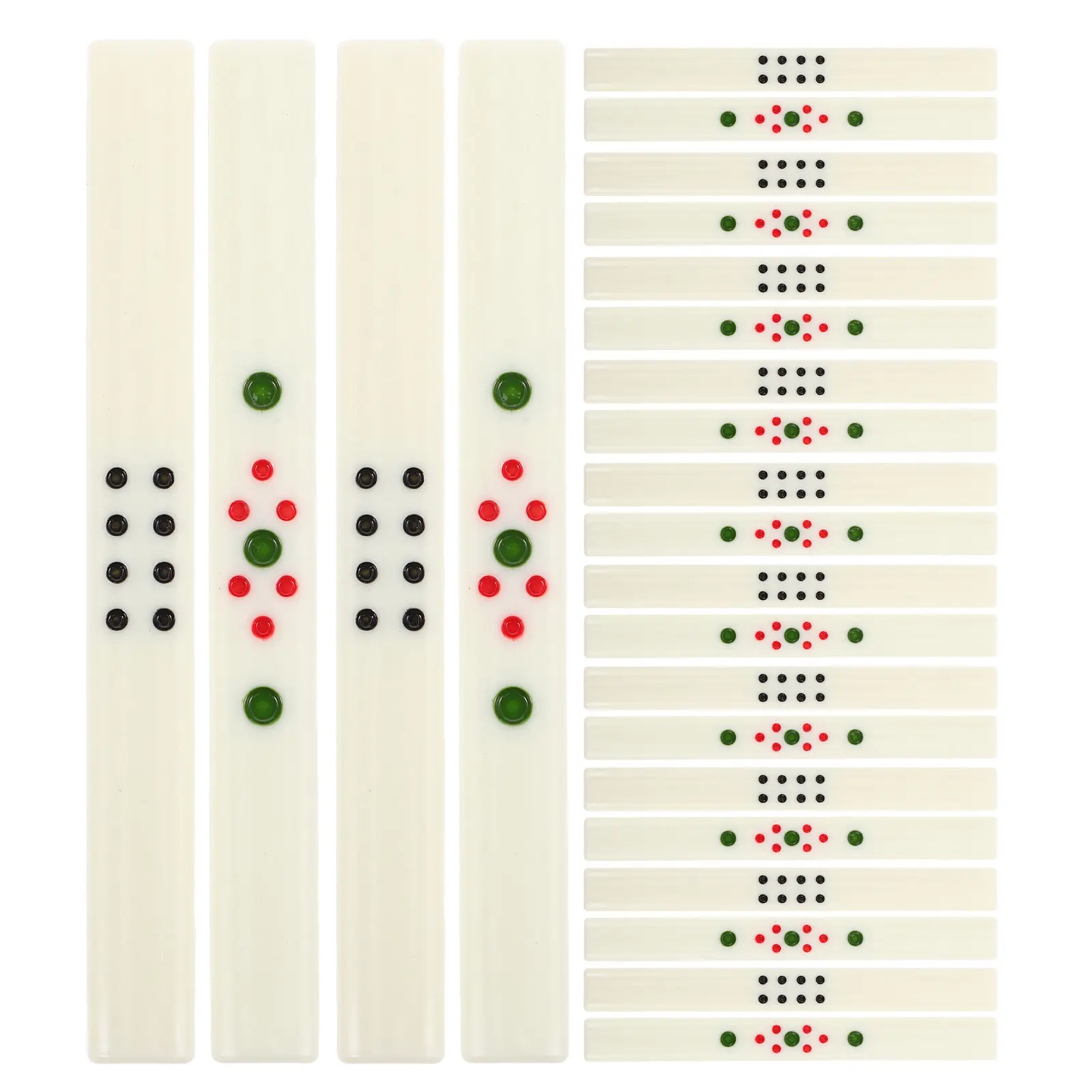 44Pcs Mahjong Table Accessories Chinese Scoring Sticks Durable Betting Tools Kit Scoring Stick for Card Games
44Pcs Mahjong Table Accessories Chinese Scoring Sticks Durable Betting Tools Kit Scoring Stick for Card Games
