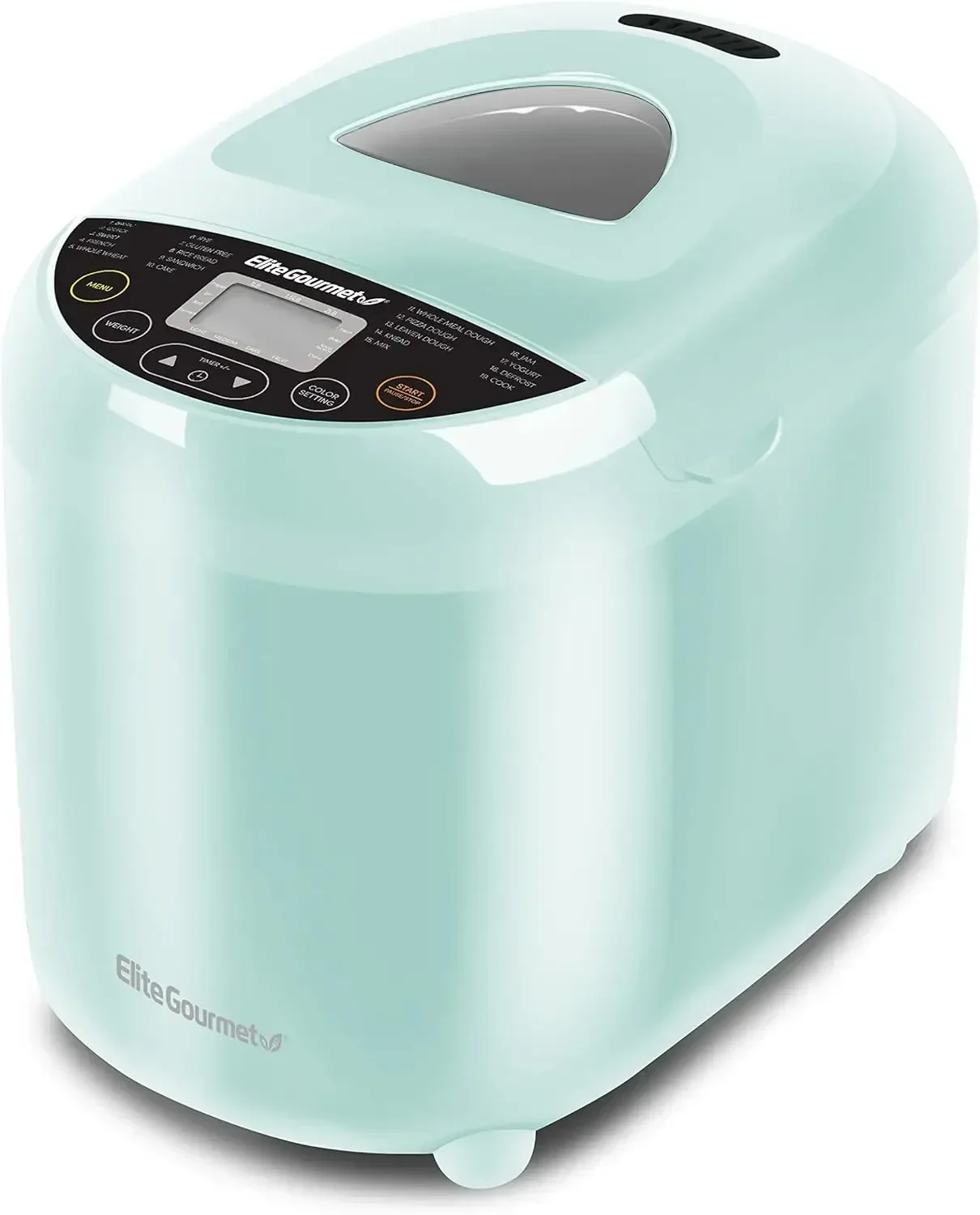 EBM8103M Programmable Bread Maker Machine 3 Loaf Sizes,19 Menu Functions Gluten Free White Wheat Rye French and more,2 Lbs, Mint
EBM8103M Programmable Bread Maker Machine 3 Loaf Sizes,19 Menu Functions Gluten Free White Wheat Rye French and more,2 Lbs, Mint